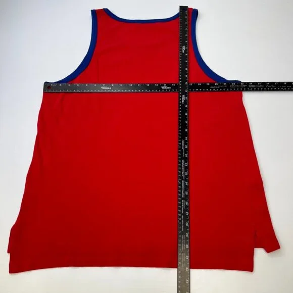 Vintage Ralph Lauren Shirt Men Large Volley Sleeveless Tank Made USA Y2K Core No